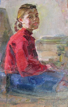 "Дівчинка в червоному", 1950-і