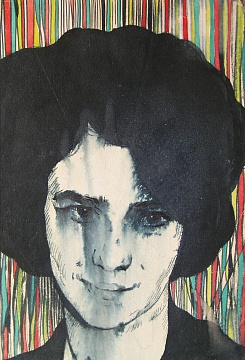 «Женский портрет на разноцветном фоне», 1960-е гг.