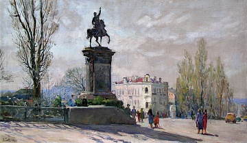 "На бульварі Т. Шевченка", 1958