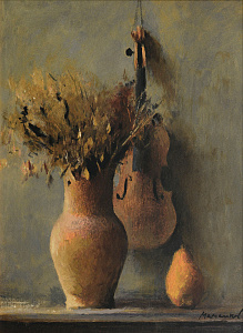 «Натюрморт зі скрипкою та грушею», 2000-і