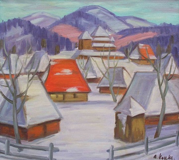 «Гуцульське село взимку», 1970-і