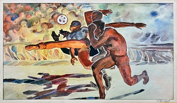 Ескіз до картини «Легенди київського футболу» (1967-1976), 1960-і
