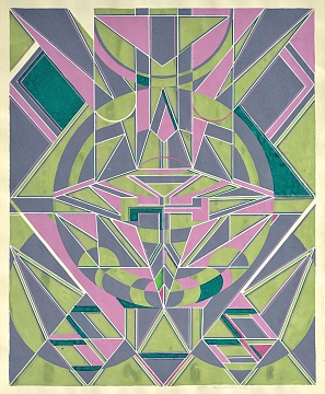 «Рожево-зелена абстракція», 1990