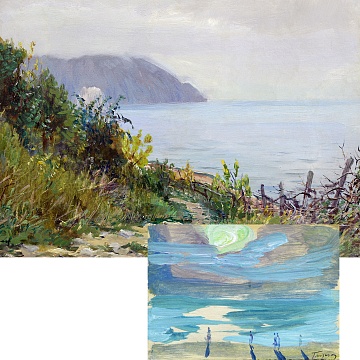 Парний лот «Гурзуф», 1950-і, «Захід сонця на морі», 1970-і