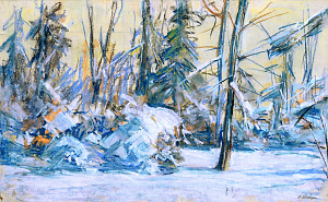 «Зимовий пейзаж у лісі», 1970-і