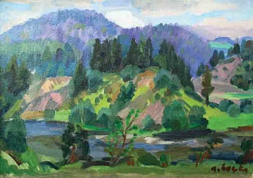 "Гірський пейзаж", 1970-і