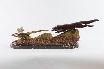Бронзова композиція «Лисиця і фазан», 1930-ті