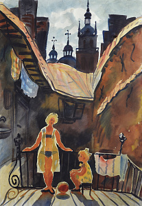 «Львів. Дворик», 1980-і