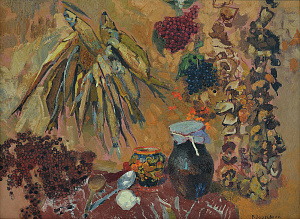 Натюрморт з рибою та грибами, 1973