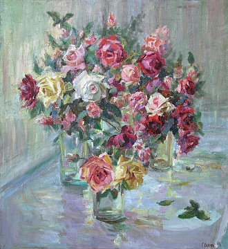 "Натюрморт з трояндами", 1949