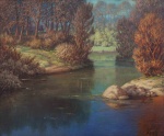  — «Осенний пейзаж с рекой» ,1930-е
