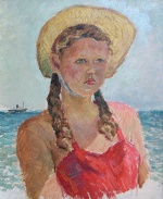  — "Портрет девушки", 1952 г.