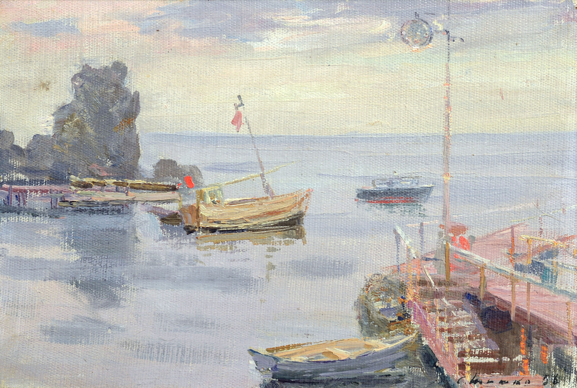  — «Причал в Гурзуфі», 1956