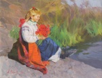  — «Девушка с цветами», 2004 г.