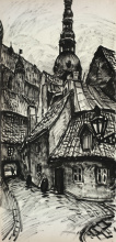  — «Рига. Вуличка Старого міста», кін. 1960х рр. 