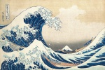  — «Велика хвиля в Канаґава» із серії  «36 пейзажів гори Фуджі», ХІХ ст.