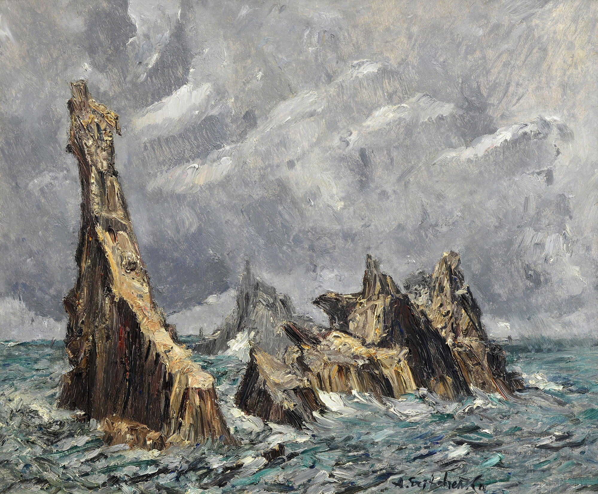  — «Скелі у морі», 1930-і