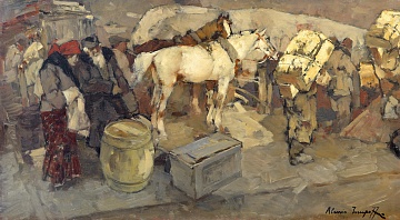 "На базарі", 1930-і