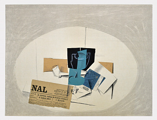 «Трубка, чарка, гральна кісточка і газета», 1963