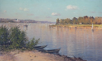 «Пейзаж із річкою», 1965