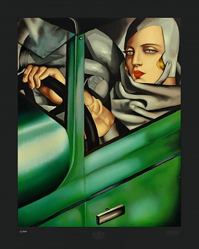 «Автопортрет у зеленому Бугатті», 1925 (відбиток 1991 р.)