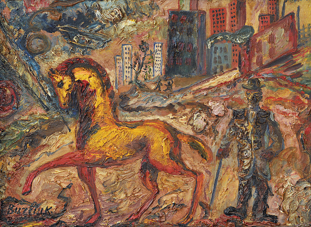 Сюрреалистическая композиция «Золотой конь», 1940-е