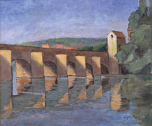 «Пейзаж з мостом. Франція», 1940-і