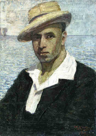 «Портрет мужчины в шляпе», 1918