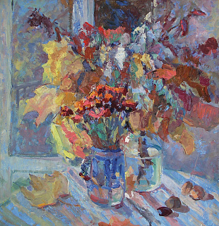 Натюрморт с полевыми цветами, 1960-е гг.