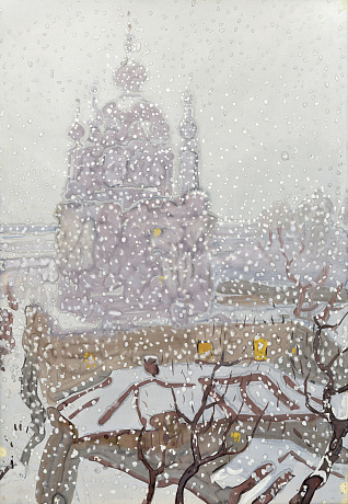 «Андреевская церковь зимой», 1980-е