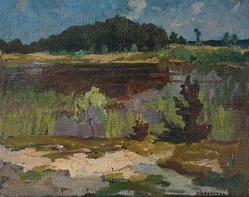 «Цюрупинське озеро в лісі», 1980