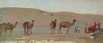 «Верблюды в пустыне», 1950-е