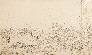 «Батальная сцена», 1869