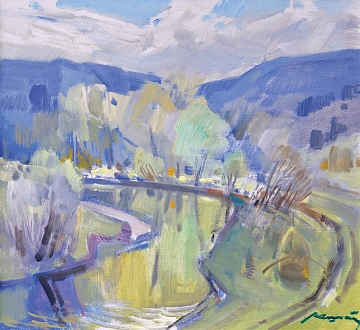 «Пейзаж з річкою», 1970-і