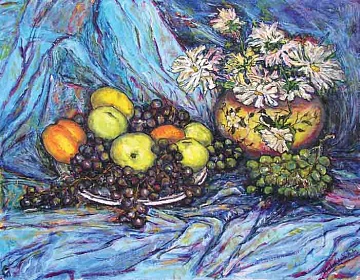 "Натюрморт з яблуками та виноградом", 1992