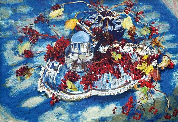 "Натюрморт з червоною калиною", 1988
