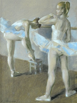 «Балерини перед виставою», 1983