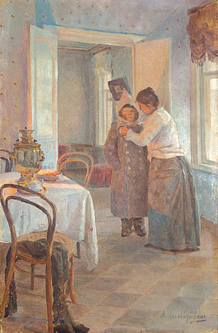 "В гимназию", 1910-е гг.