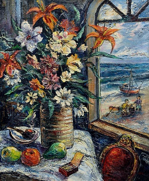 «Натюрморт біля вікна», 1950-і