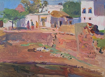 «Пригород Дели» (Из цикла произведений «По Индии»), 1957