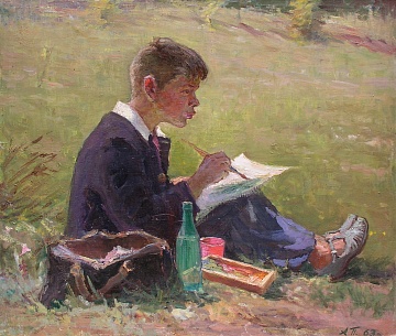 "Льоня на етюдах", 1963